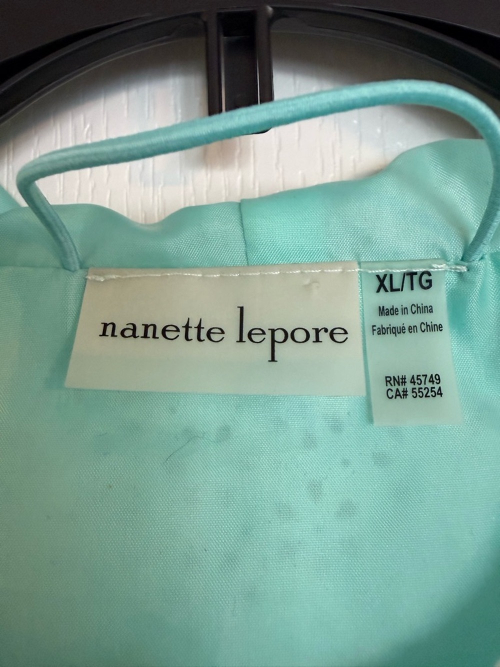 Nanette Lepore Women’s Mint Green Perforated Hooded Zip Up Jacket Size XL - Picture 3 of 13